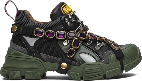 gucci flashtrek green crystals|gucci flashtrek green.